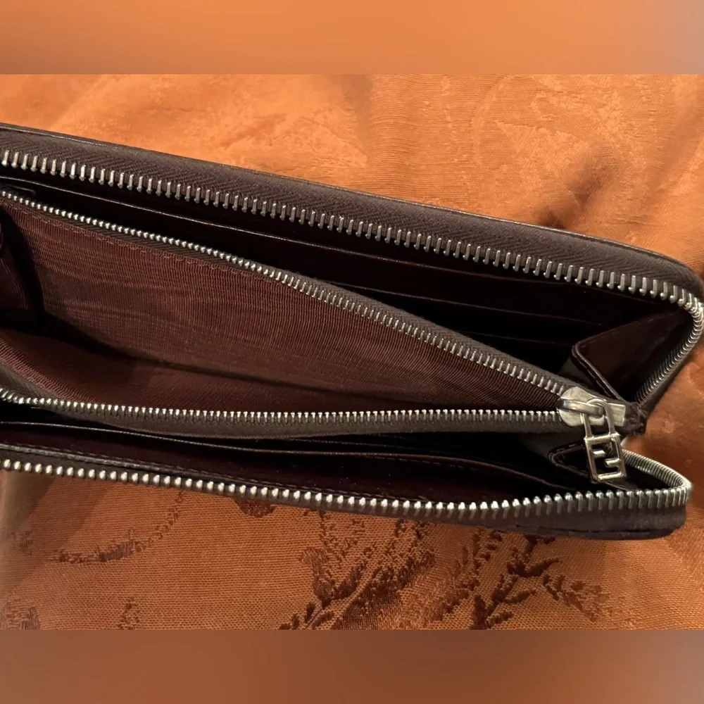 EUC Fendi Zucca Zippy Wallet - Picture 5 of 8